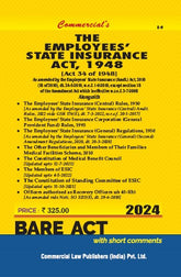 Commercial's Employees’ State Insurance Act, 1948 Bare Act book